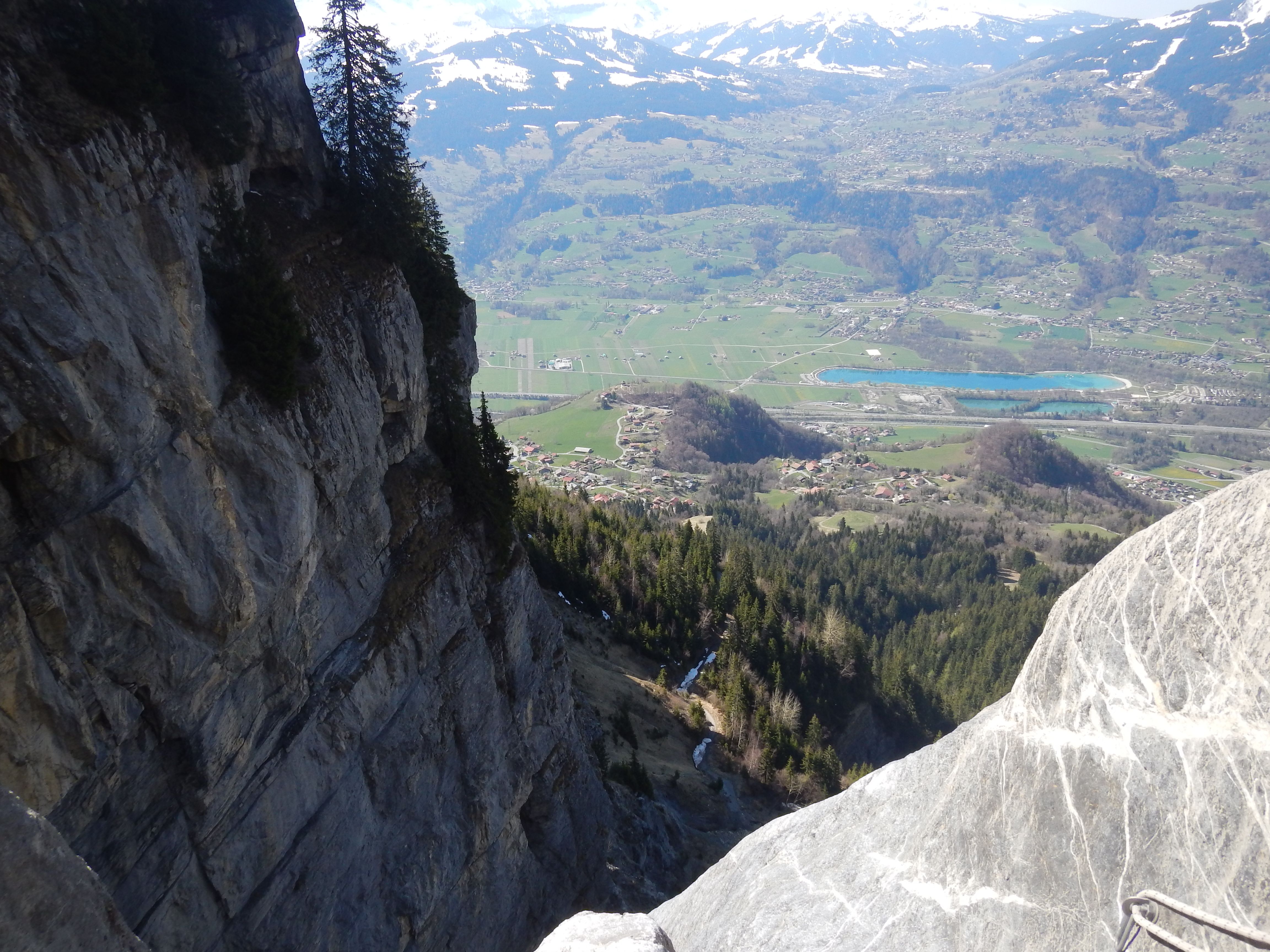Vue du sommet du canyon de Boussaz: Haute-Savoie
